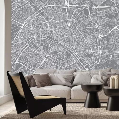 Sticker  Carte de ville vecteur urbain de Paris, France