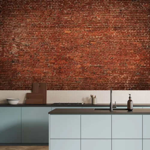 Papier peint  Photo angle large d'un mur de briques