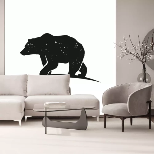 Sticker  Silhouette d'ours rustique