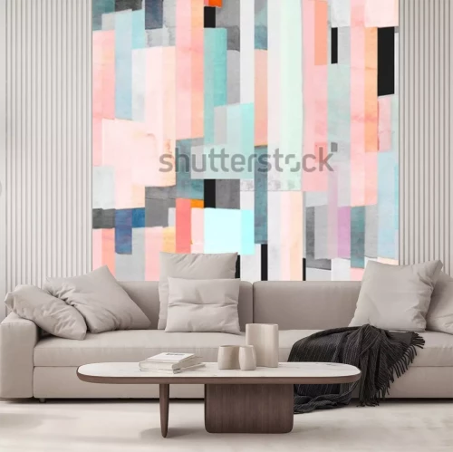 Papier peint  Arrière-plan abstrait figures