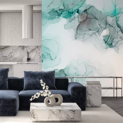 Sticker  Fond abstrait dans des tons verts