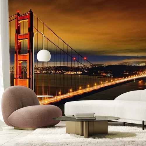 Papier peint  Le Golden Gate Bridge la nuit