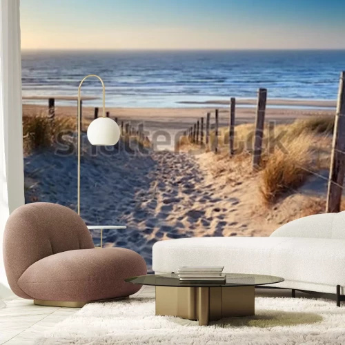 Papier peint  Paysage avec la mer