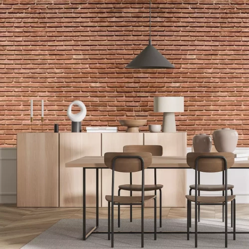 Papier peint  Briques miniatures en couleur classique