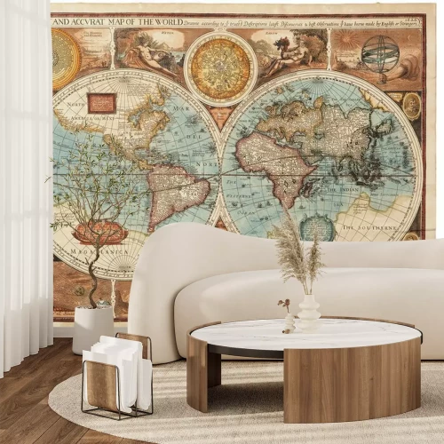 Papier peint  Vieille carte (1626)