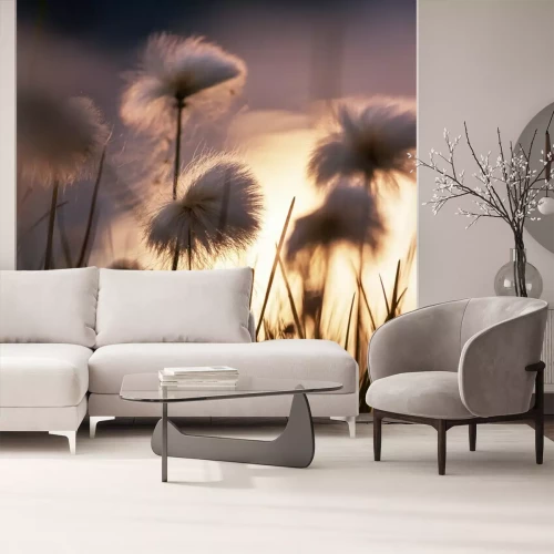 Papier peint  Des fleurs et des brindilles