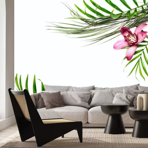 Sticker  Motif subtil avec des fleurs et des feuilles