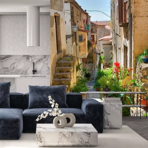 Papier peint  Ruelle la Calabre sous le soleil