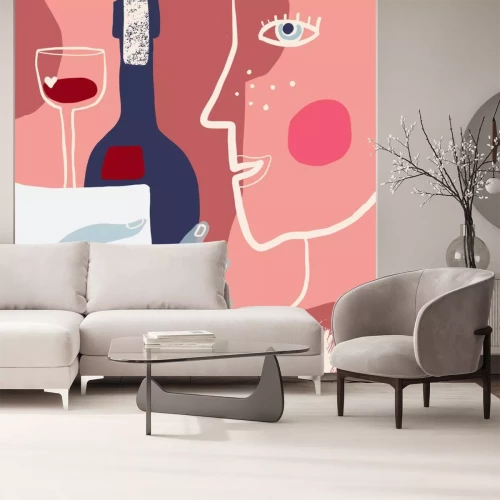 Sticker  Collage de fond d'art abstrait vectoriel