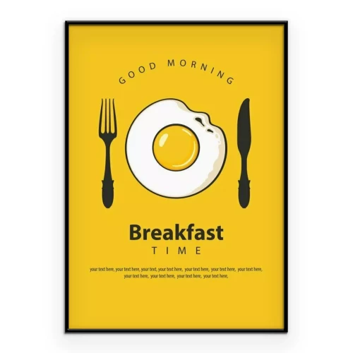 Poster  Graphique d'œuf minimaliste