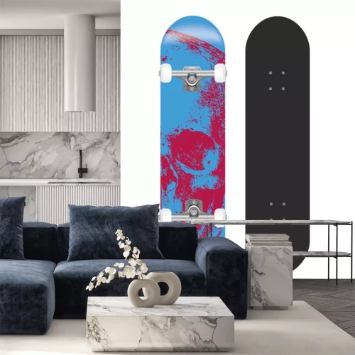 Sticker  Un skateboard sous deux angles