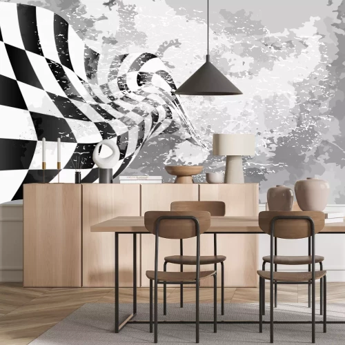 Papier peint  Formule 1 3d drapeau