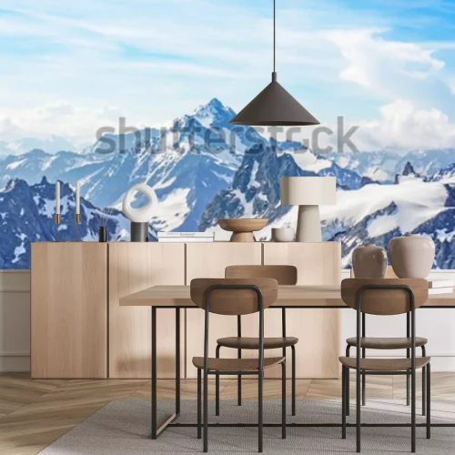 Sticker  Les Alpes depuis le pic du Titlis