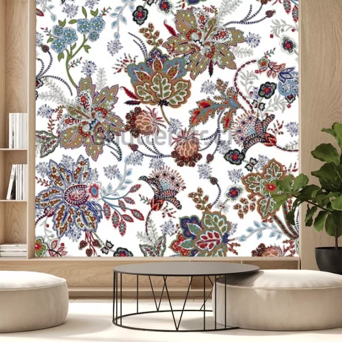 Sticker  fleur aquarelle transparente