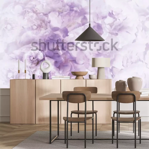 Papier peint  Fleurs couleur lilas
