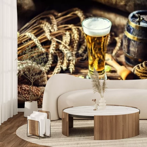 Papier peint  Boisson à base de blé tendre