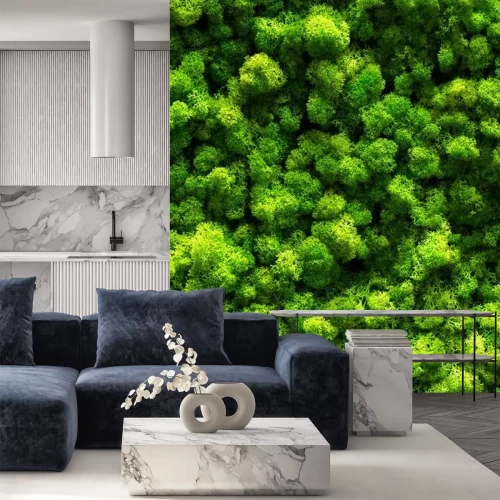 Sticker  Mousse 3D vert printemps