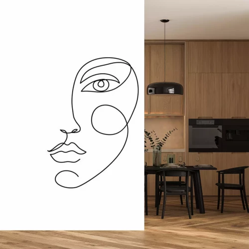 Sticker  Icône de visage abstrait