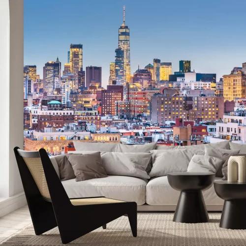 Papier peint  New York, New York cityscape at dusk