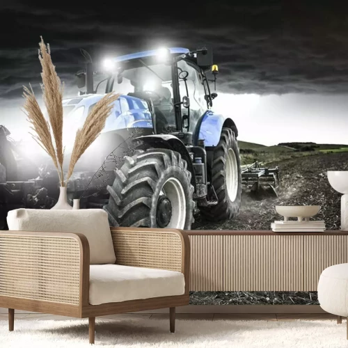 Papier peint  Travail de nuit avant l'orage