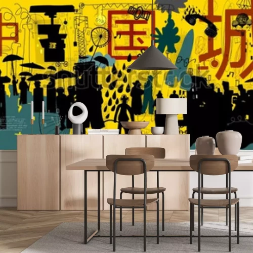 Papier peint  Graffiti vaste