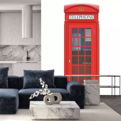 Sticker  Cabine téléphonique rouge