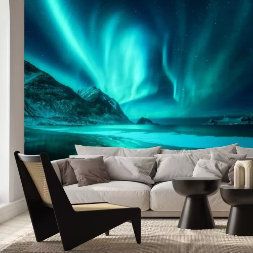 Papier peint  Ciel nocturne de Norvège