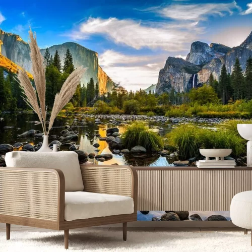 Papier peint  Lever de soleil dans une vallée californienne