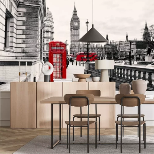 Papier peint  Londres cabine téléphonique