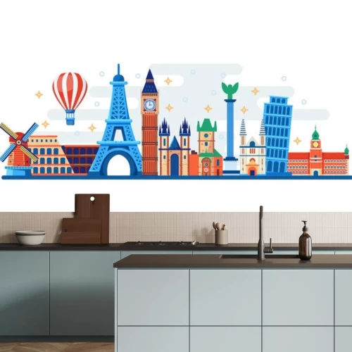 Sticker  Illustration de plat Vector