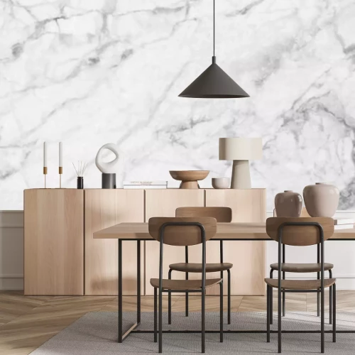 Papier peint  Marbre teinté gris