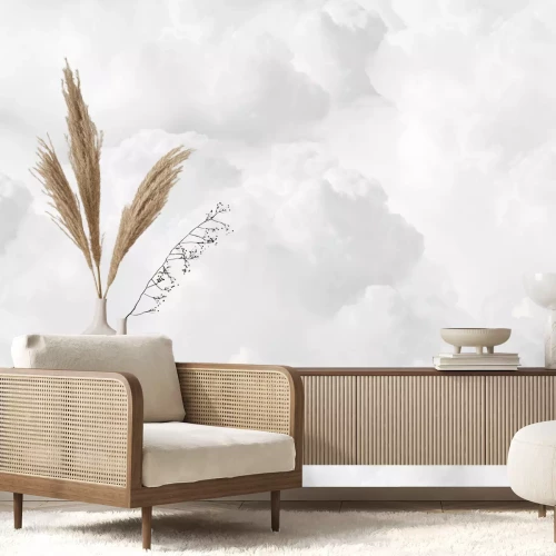 Sticker  Cumulus blancs et cotonneux