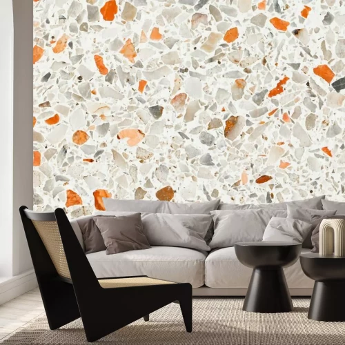 Papier peint  Texture pierre de terrazzo