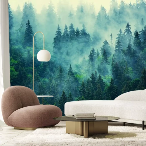 Papier peint  Misty mountain landscape