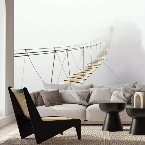 Papier peint  Hanging bridge in fog