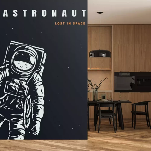 Sticker  Vintage galaxy poster