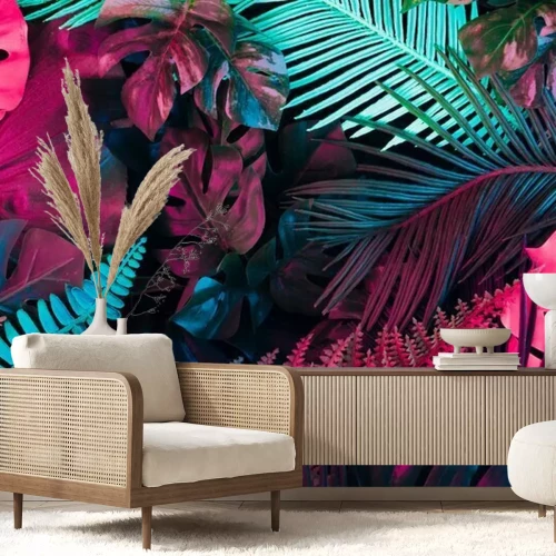Papier peint  Plantes néon