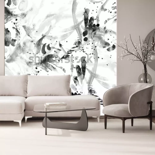 Papier peint  Boho traces de pinceau