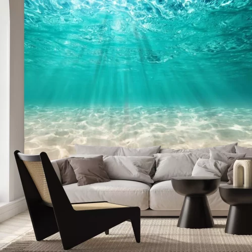 Papier peint  Mer cristalline et fond sablonneux