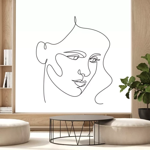 Sticker  Abstract face icon