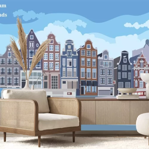 Sticker  Colorful vector Holland 7