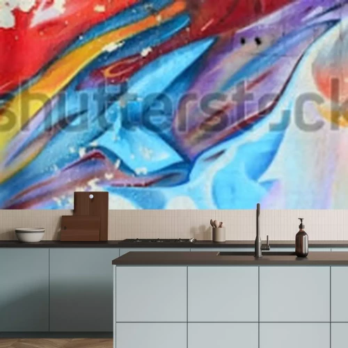 Papier peint  Graffiti abstrait