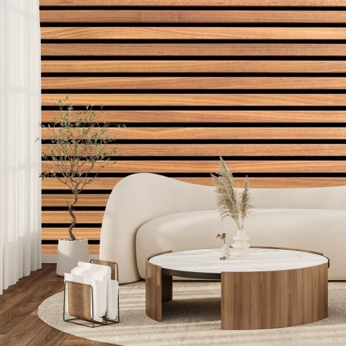 Papier peint  Plancher de terrasse en bois