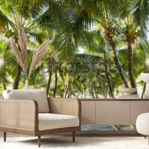 Papier peint  Cocotiers tropicaux