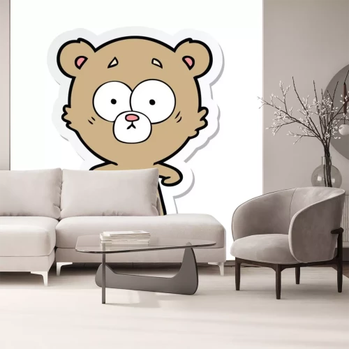 Sticker  sticker of a cartoon bear