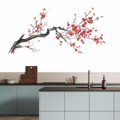 Sticker  Branche de cerisier en fleurs