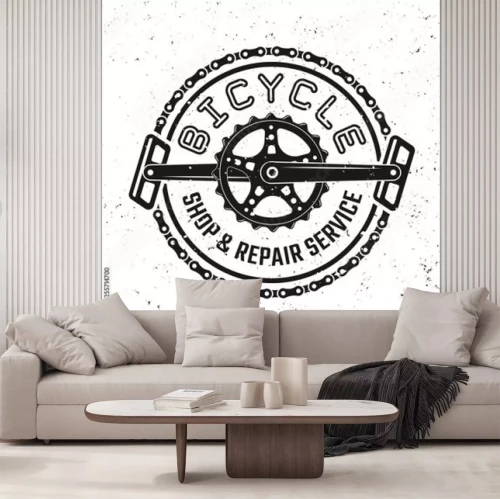 Sticker  Service de vélos élégant