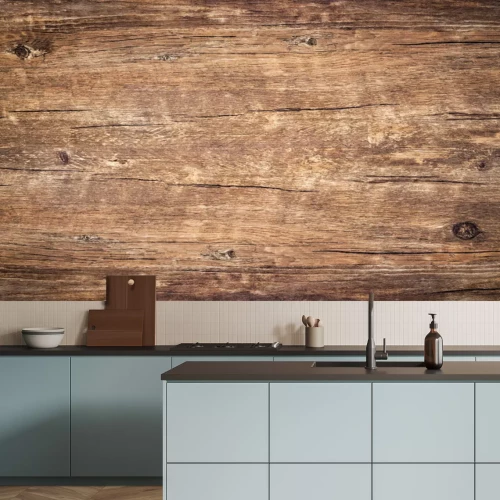 Papier peint  Vieux morceau de bois fissuré