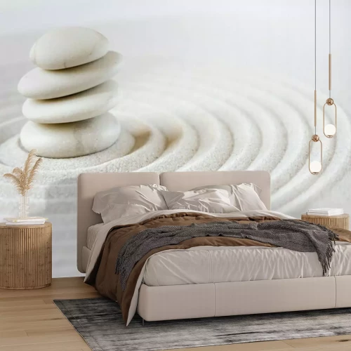 Papier peint  Pierre blanche japonaise