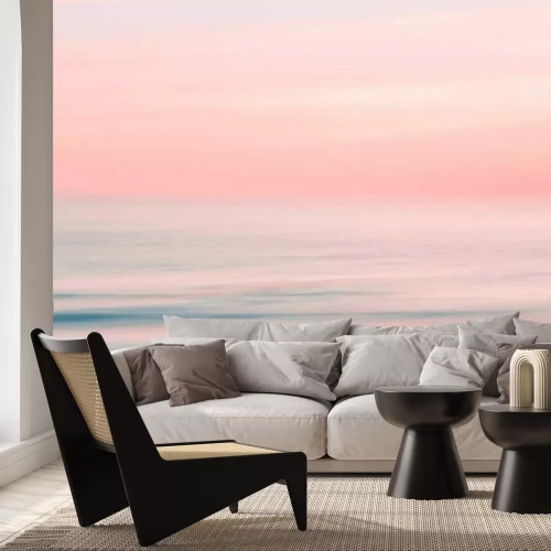Papier peint  Lever de soleil aux couleurs roses